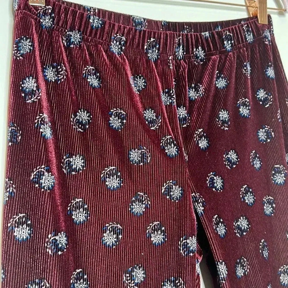 Altar’d State Velvet Printed Wide Leg Pants - Picture 2 of 9